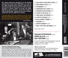 Oscar Peterson (1925-2007): At The Stratford Shakespearean Festival 1956, CD