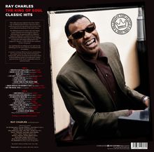 RAY CHARLES THE KING OF SOUL CLASSIC HITS. Enthält Titel wie "WHAT'D I SAY", "GEORGIA ON MY MIND". Abbildung eines Mannes am Klavier.