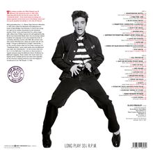 Texte: "Top 20 Hits 1956-1958", "LONG PLAY 33⅓ R.P.M.", Songliste. Junge Person in Tanzpose.