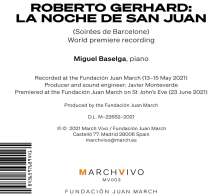 Robert Gerhard (1896-1970): Klavierwerke "La Noche de San Juan", CD