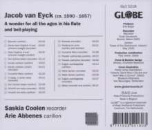 Jacob van Eyck (1590-1657): Musik für Blockflöte &amp; Carillon, CD