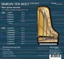 Simeon ten Holt (1923-2012): Canto Ostinato für 4 Klaviere, 2 CDs