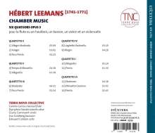 Hebert Leemans (1741-1771): Quartette op.3 Nr.1-6 für Flöte oder Oboe,Fagott,Violine,Cello, CD