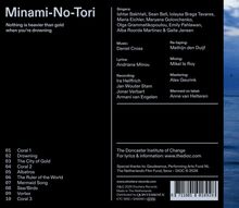 Minami-No-Tori. "Nothing is heavier than gold when you’re drowning." Songtitel: Coral 1-3, Drowning, Albatros und mehr. Sänger, Musik: Daniel Cross.