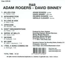 Adam Rogers &amp; David Binney: R&B, CD