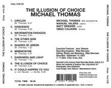 Michael Thomas: Illusion Of Choice, CD