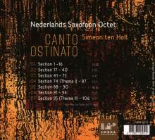 Simeon ten Holt (1923-2012): Canto Ostinato für Saxophon-Oktett, CD