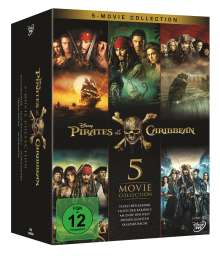 Pirates of the Caribbean - Fluch der Karibik 1-5, 5 DVDs