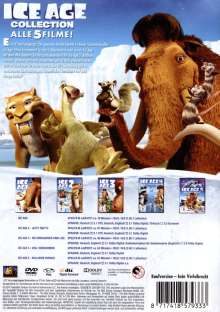 Ice Age 1-5, 5 DVDs
