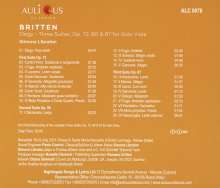 Benjamin Britten (1913-1976): Suiten für Cello solo Nr.1-3 (opp.72,80,87) (arr. für Viola), CD