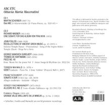 Texte: "ABC ETC" "Ottavia Maria Maceratini" "CD 1" "MARTIN SCHERBER" "CD 2" "RICHARD WAGNER" "FRÉDÉRIC CHOPIN" "Grande Valse Brillante".
