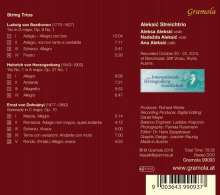 Aleksic Streichtrio - Beethoven / Herzogenberg / Dohnanyi, CD