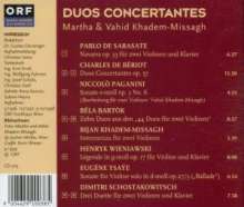 Martha &amp; Vahid Khadem-Missagh - Duos Concertantes, CD