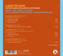 Attilio Cremonesi &amp; Anna Fontana - A Quattro Mani, CD
