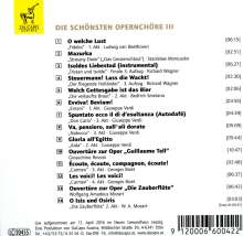 Kendlinger - Die schönsten Opernchöre III, CD