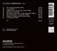 Claudio Ambrosini (geb. 1948): Kammermusik, CD