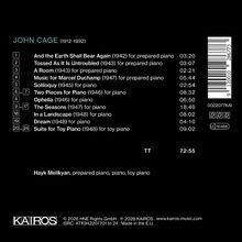 Titel: "JOHN CAGE (1912–1992)" mit Stücken für präpariertes Klavier und Klavier, Gesamtlaufzeit: 72:55, Interpret: Hayk Melikyan.