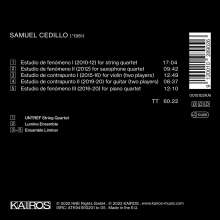 Samuel Cedillo (geb. 1981): Kammermusik "Estudios", CD
