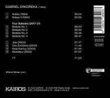 Gabriel Erkoreka (geb. 1969): Klavierwerke, CD