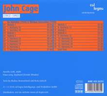 John Cage (1912-1992): 6 Melodies &amp; 13 Harmonies, CD
