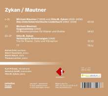 Michael Mautner (geb. 1959) &amp; Otto M. Zykan (1935-2006): Das Unterösterreichische Liederbuch, CD