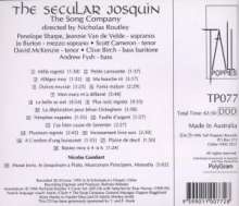 Josquin Desprez (1440-1521): Chormusik "The Secular Josquin", CD