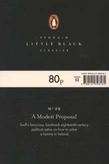 Jonathan Swift: A Modest Proposal, Buch