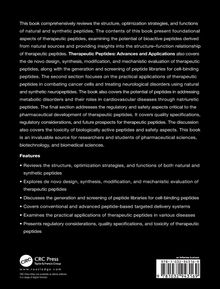 "Therapeutic Peptides: Advances and Applications" bespricht Peptidstrukturen, Anwendungen und regulatorische Aspekte.