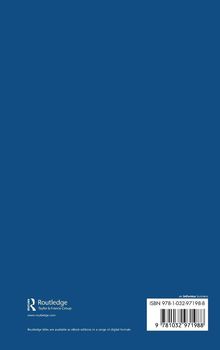 ISBN 978-1-032-97198-8, www.routledge.com. Blauer Hintergrund mit einem Logo und einem Barcode unten.
