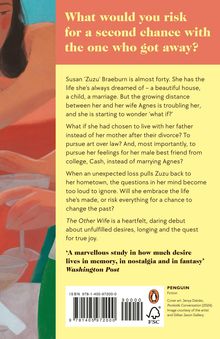 Ein Buchrücken mit Text über Susan 'Zuzu' Braeburns Leben, ihre Ehe und Zweifel. Links eine Illustration mit gedeckten Farben.