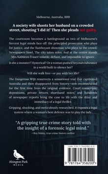 Ein True-Crime-Buch über einen aufsehenerregenden Prozess in Melbourne 1899. Cover zeigt Abington-Park-Media-Logo.