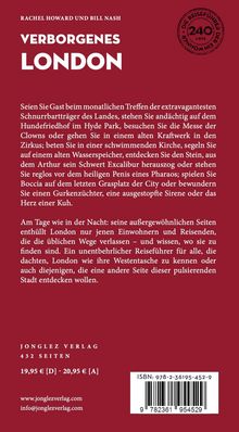 "Verborgene Orte in London; ausgefallene Erlebnisse wie ein schwimmender Gottesdienst, Zirkusbesuche und versteckte Sehenswürdigkeiten."