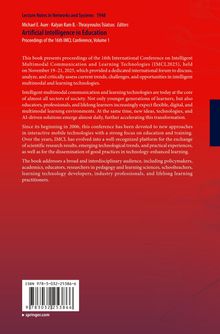 Lecture Notes in Networks and Systems 1948, Michael E. Auer, AI in Education, Proceedings of the 16th IMCL Conference.