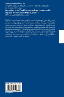 Buchbeschreibung mit blauem Hintergrund. Titel über irreversible Prozesse, ISBN 978-3-032-30638-8, Konferenzdetails.
