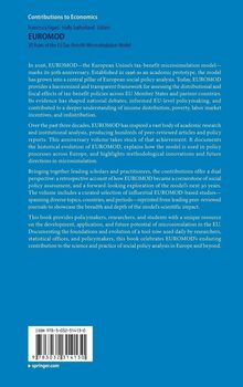 Ein Buchcover mit dem Titel "EUROMOD: 30 Years of the EU Tax-Benefit Microsimulation Model". Blauer Hintergrund.