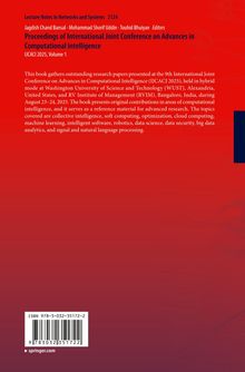 Titel: "Proceedings of International Joint Conference on Advances in Computational Intelligence". Roter Hintergrund.