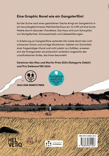 Eine Graphic Novel wie ein Gangsterfilm! Gewinner des Max und Moritz-Preis 2024. Illustration: Landschaft mit Feldern.