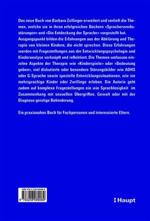 Ein Buch von Barbara Zollinger über Sprachentwicklung bei Kindern, Therapie, und komplexe Fragestellungen. Logo: Haupt.