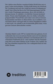 Text über Stefan Hodel und Christian Stiefel, inklusive Lebensbeschreibung und schriftstellerischen Hintergrund. Unten ist ein Logo.