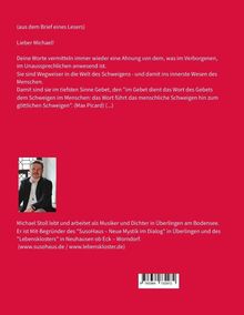 Ein Leserbrief an Michael: Worte als Wegweiser in die Welt des Schweigens. Enthält Zitate von Max Picard. Foto von Michael Stoll.