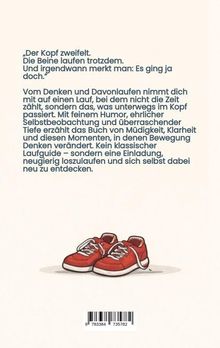 Texte: „Der Kopf zweifelt... Es ging ja doch.“ Illustration zweier roter Turnschuhe.