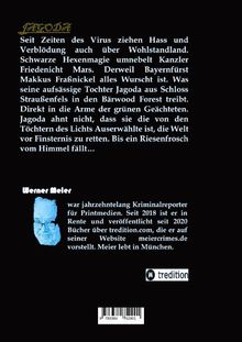 Der Text beschreibt eine Geschichte über Jagoda und Bedrohungen durch schwarze Magie. Darunter Infos über den Autor Werner Meier.