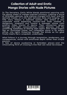 Text: "Collection of Adult and Erotic Manga Stories with Nude Pictures." Schwarzer Hintergrund mit Weißschrift.