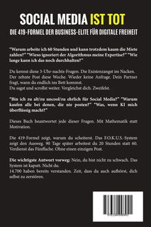 SOCIAL MEDIA IST TOT. DIE 419-FORMEL DER BUSINESS-ELITE FÜR DIGITALE FREIHEIT. Fragen zu Arbeit, Algorithmen, Einkommen.