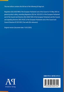 Diese Ausgabe enthält den vollständigen Text eines EU-Rechtsakts. ISBN: 978-3-38782-074-4. Antiphon Verlag.