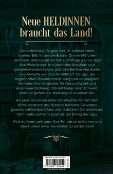 "Neue HELDINNEN braucht das Land!" Text über Frauen im 19. Jahrhundert, Salons und Widerstand. Mit Bücherregal im Hintergrund.