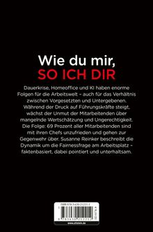 Titel: Wie du mir, SO ICH DIR  
Text: Homeoffice, KI beeinflussen Arbeitswelt. Führungskräfte belastet, Unzufriedenheit wächst. 69% gegen Chefs.
