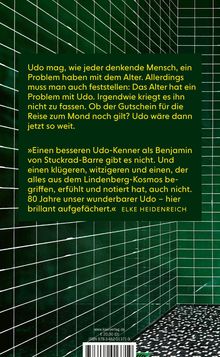 Text: Udo mag, wie jeder denkende Mensch, ein Problem haben mit dem Alter. Allerdings muss man auch feststellen...