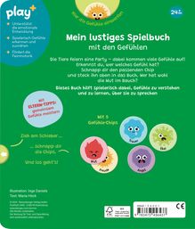 "Mein lustiges Spielbuch mit den Gefühlen", Emotionen-Chips: Wut, Freude, Trauer, Ekel, Angst. Spielanleitung in Textform.
