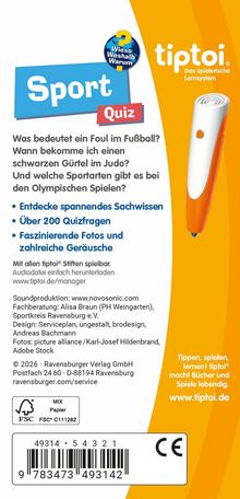 Sport Quiz: Was bedeutet ein Foul im Fußball? Entdecke spannendes Sachwissen. tiptoi, das spielerische Lernsystem.